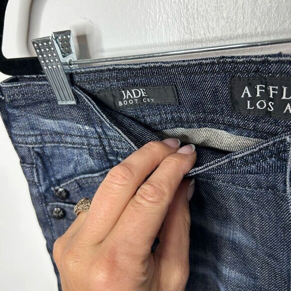 Affliction Jade Bootcut Jeans Women's Size 27 Flare Leg Classic Moto Grunge - Picture 5 of 16